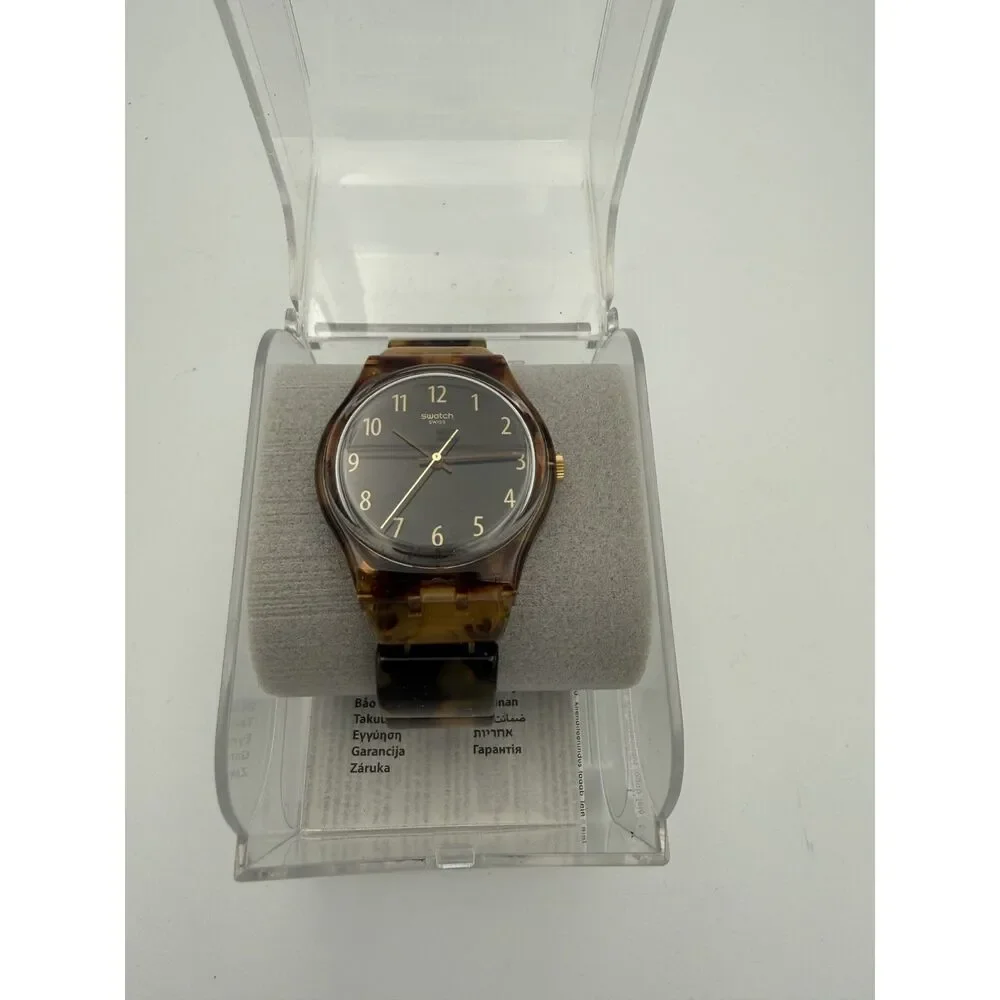 Swatch Watch Bracelet Brown Tortoise-Shell Small Elastic Stretch Band Small Band